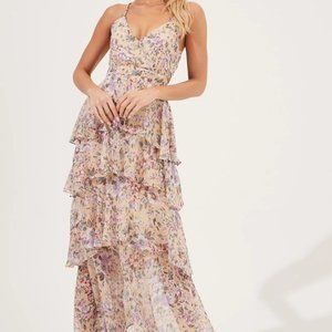 ASTR Floral Tiered Ruffle Maxi Dress NWT (SOLD OUT ON WEBSITE)